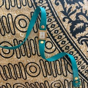 ! Wanderlust by LA MER Leather Wrap Wristwatch